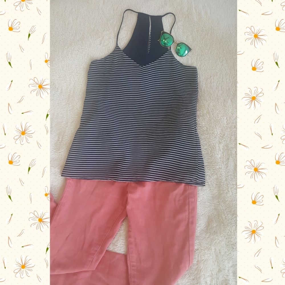 Adorable Reversable Racer/Keyhole Chiffon Tank